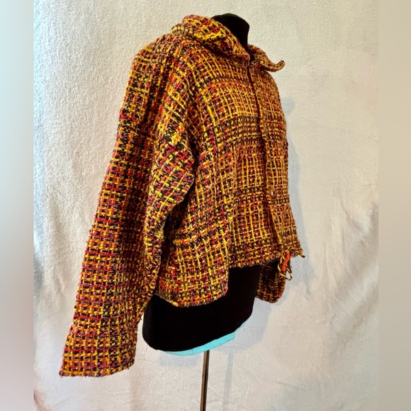 Vintage Ecuadorian handwoven jacket- 100% wool - Picture 4 of 9